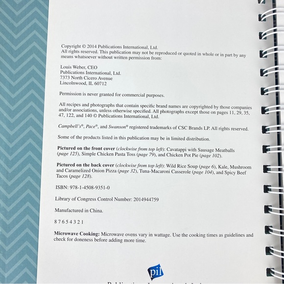 Dinner! Weeknight Meals for Busy Families Cookbook Coil-bound Recipes - Picture 7 of 13